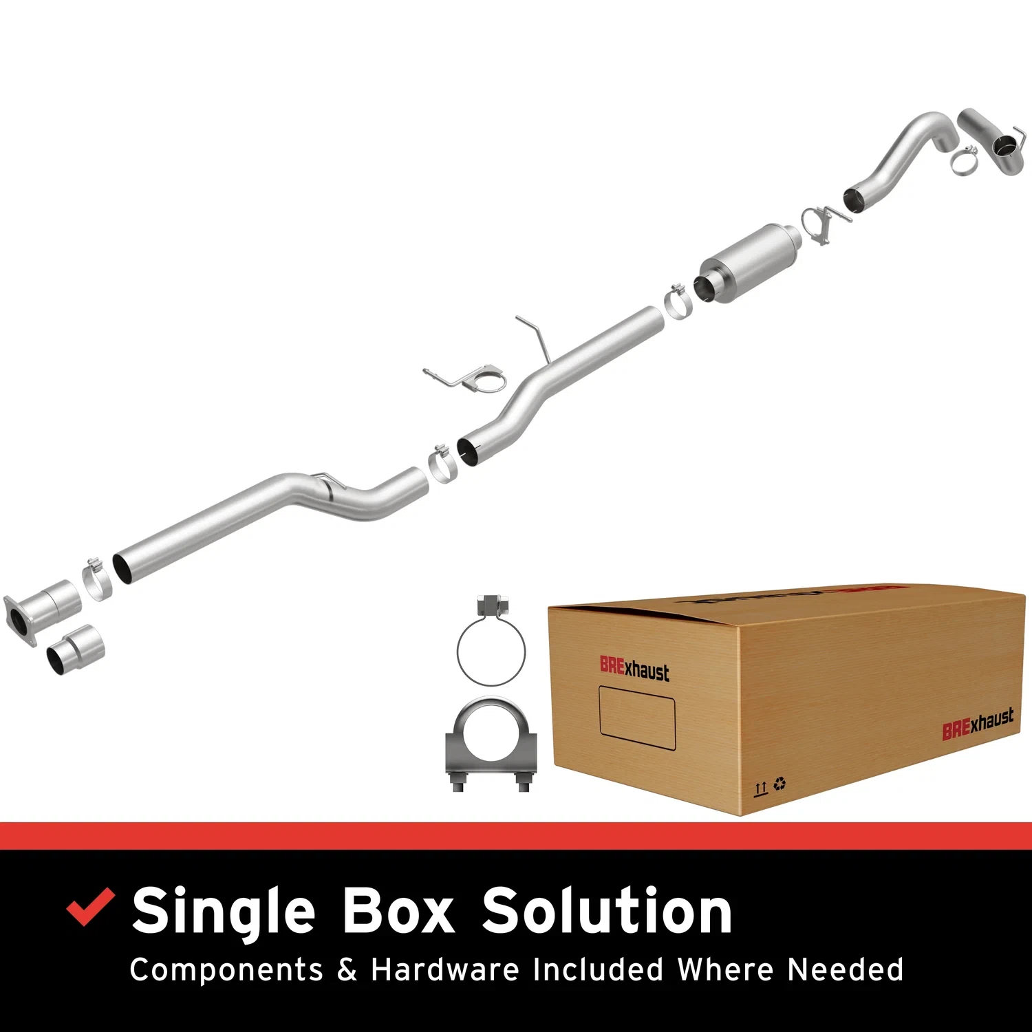 Fits Direct-Fit Replacement Exhaust System 106-0661